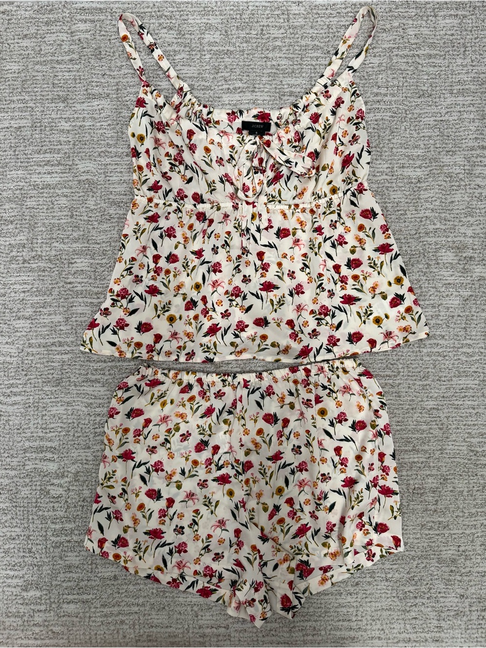 J Crew Floral Print Cami & Short Sleep Set